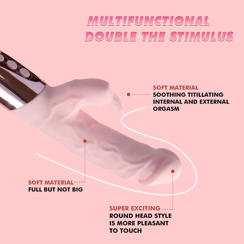 Premium Dual-Action Vibrator with Clitoral Stimulator, Realistic