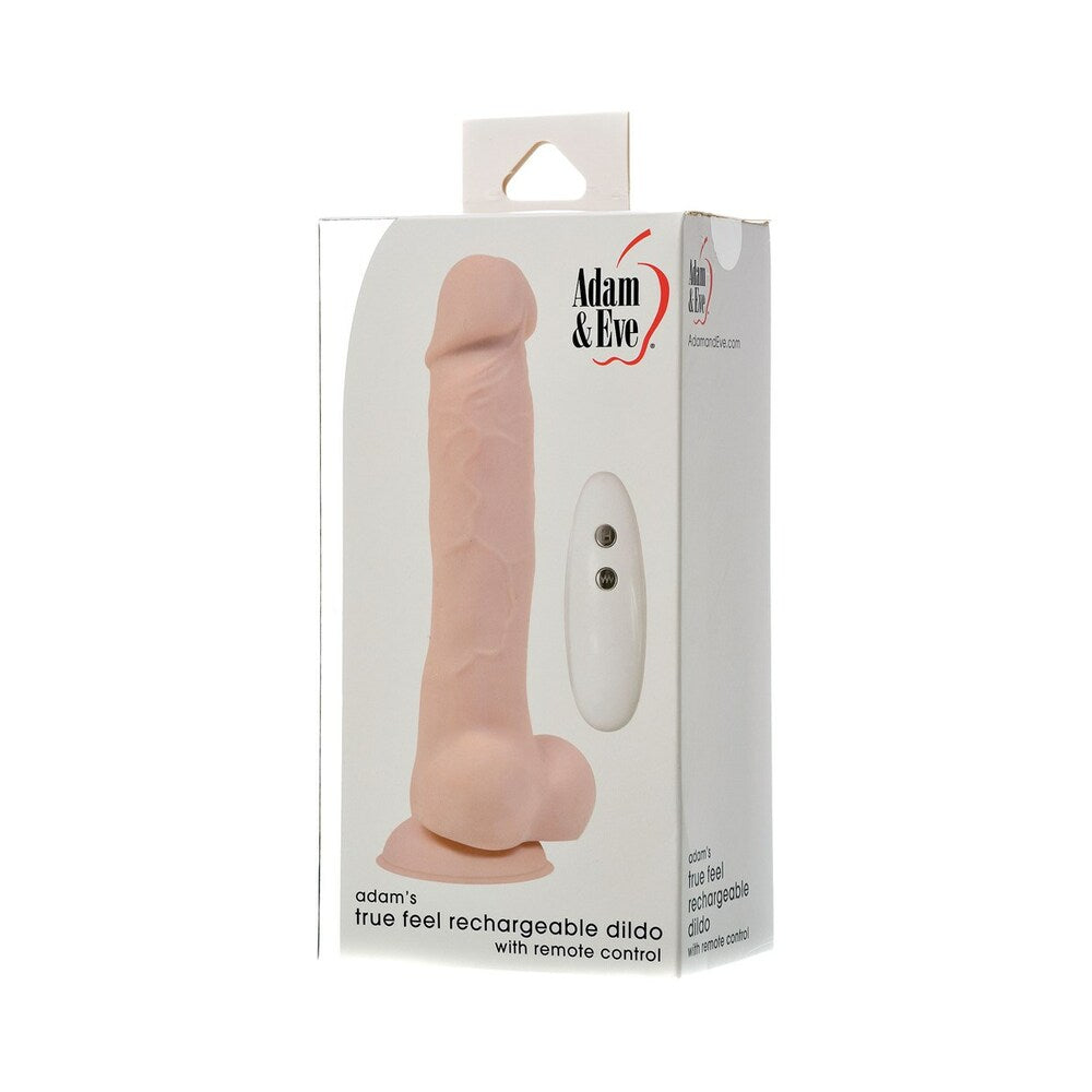 Adam & Eve Adam''s True Feel Rechargeable Dildo with Remote Control