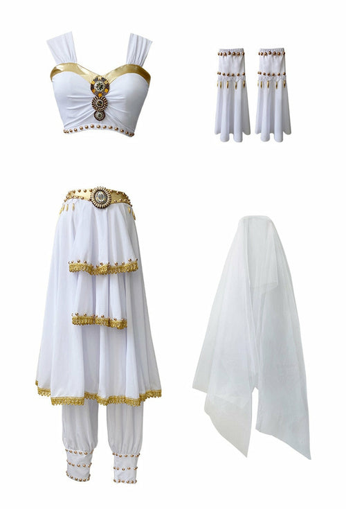 Belly Dance Carnival Egyptian Princess Costume Greek Goddess Outfit