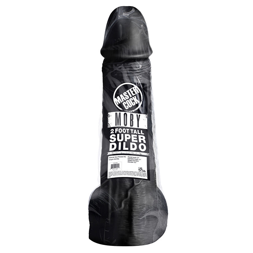 Moby 2 Foot Tall Super Dildo - Black