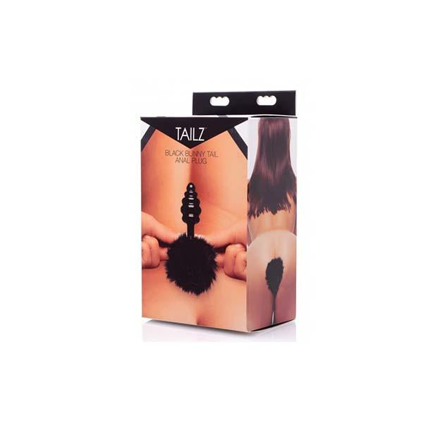 Black Bunny Tail Anal Plug