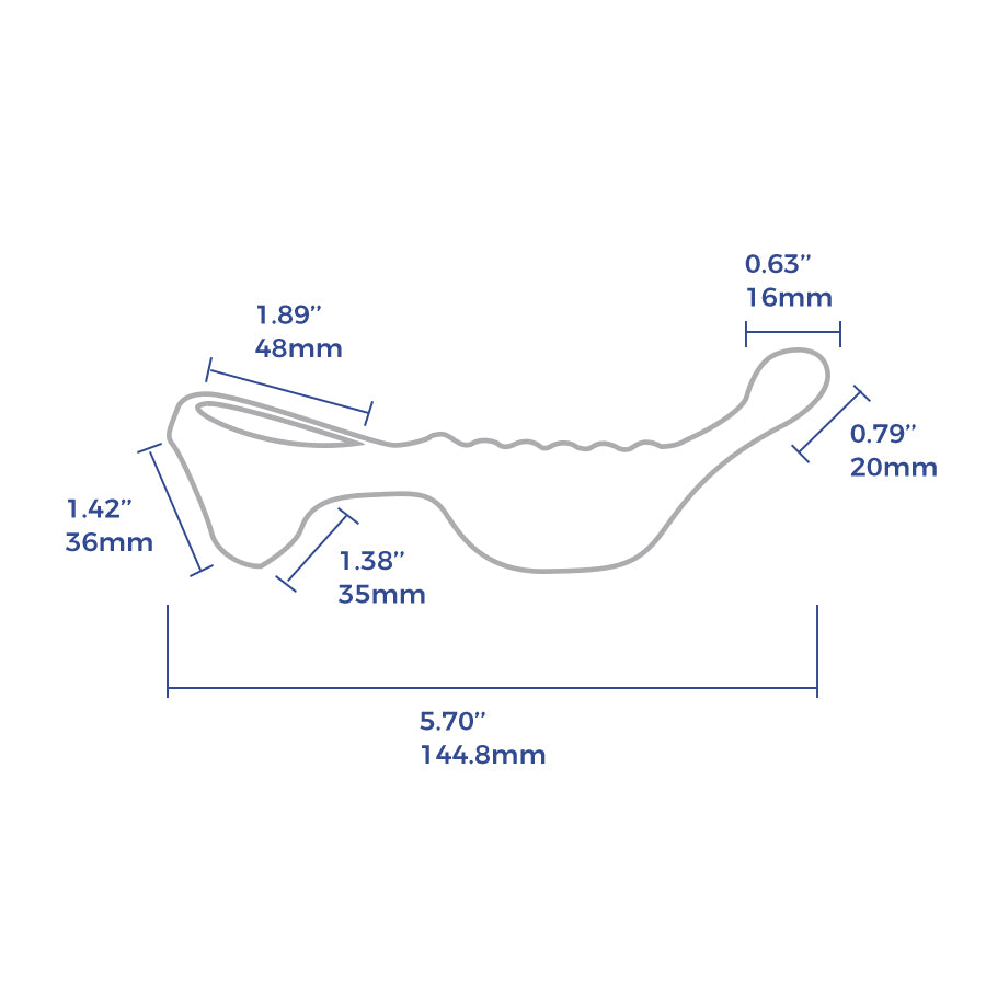 Underquaker Perineum Massager with adjustable three-way cock ring