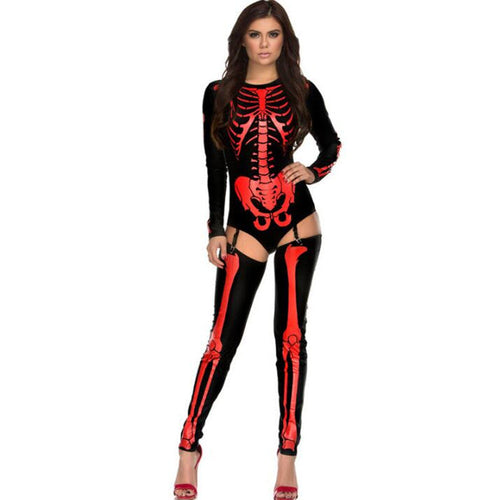 Halloween Cosplay Costume Skull Zombie Unifor