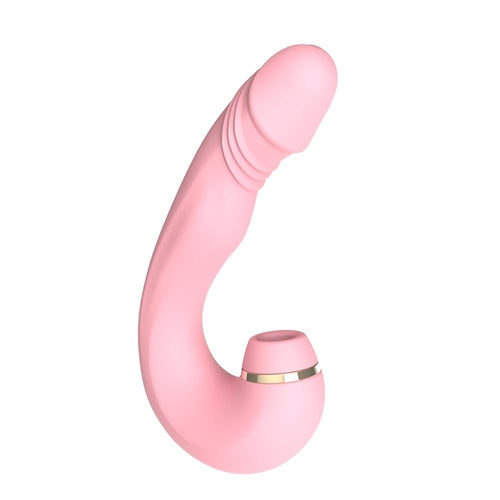 Clitoral & G-Spot Vibrator with Suction, Tapping & Vibration, 3-in-1