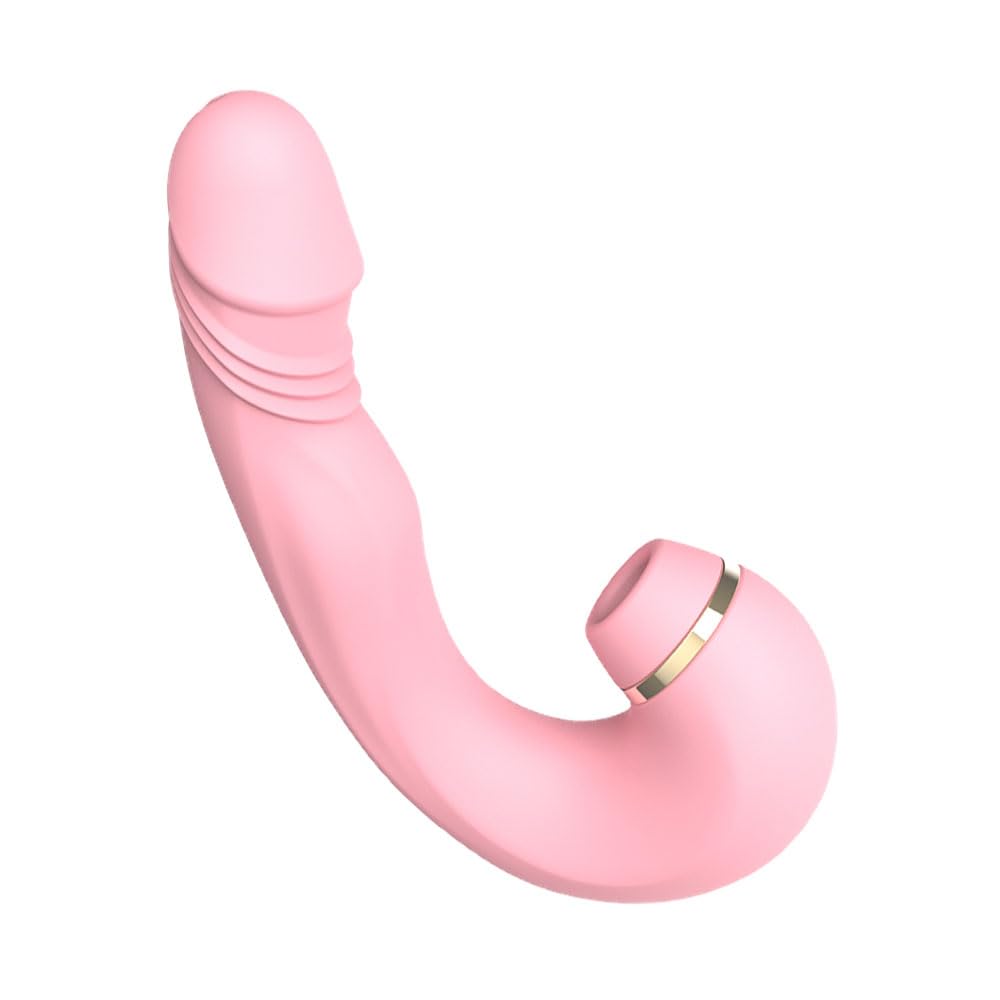 Clitoral & G-Spot Vibrator with Suction, Tapping & Vibration, 3-in-1