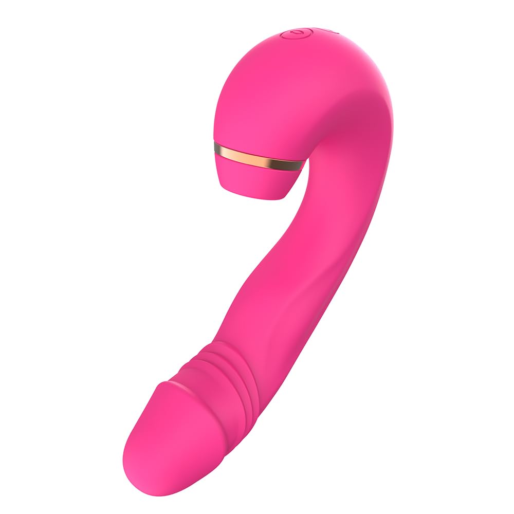 Clitoral & G-Spot Vibrator with Suction, Tapping & Vibration, 3-in-1