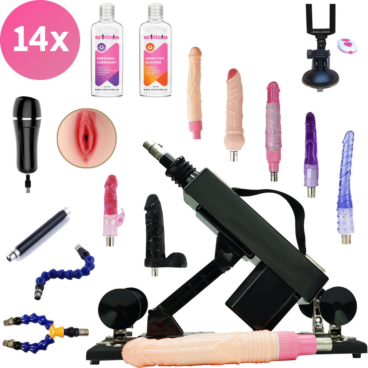 Rhoades Sex machine with 14 unique accessories