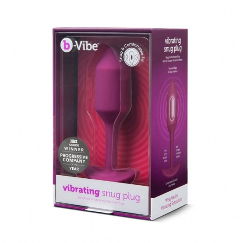 b-Vibe Vibrating Snug Plug 2 Rechargeable Weighted Silicone Anal Plug