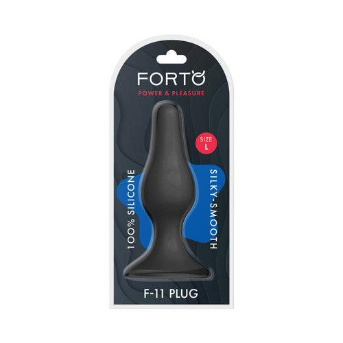 Forto F-11 Lungo Silicone Anal Plug Large Black