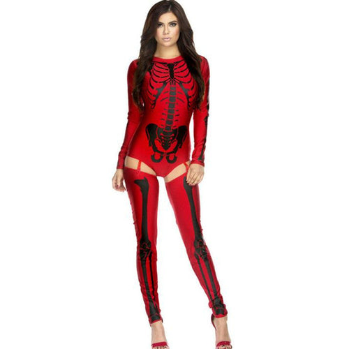 Halloween Cosplay Costume Skull Zombie Unifor