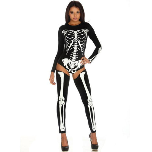 Halloween Cosplay Costume Skull Zombie Unifor