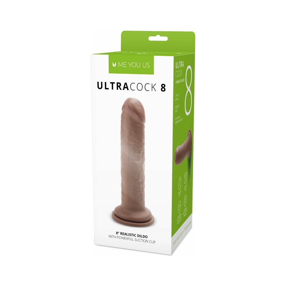 Me You Us Ultra Cock 8 in. Realistic Dildo Caramel