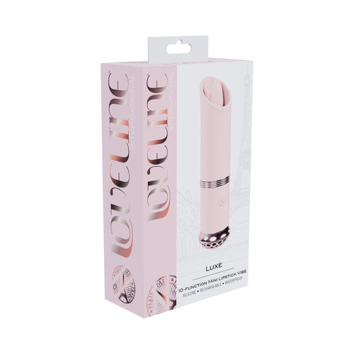 Loveline Luxe Rechargeable Silicone Mini Lipstick Vibrator Pink