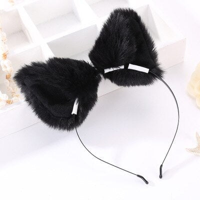 Fashion Cute Girl Cat Ears Headband Fox Ear Fur