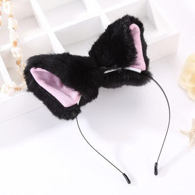 Fashion Cute Girl Cat Ears Headband Fox Ear Fur