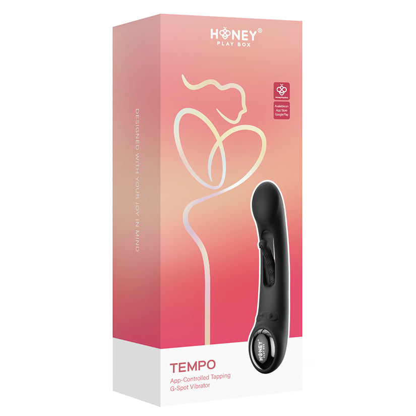 Honey Play Box Tempo Pressure Sensing G-Spot Vibrator-Black