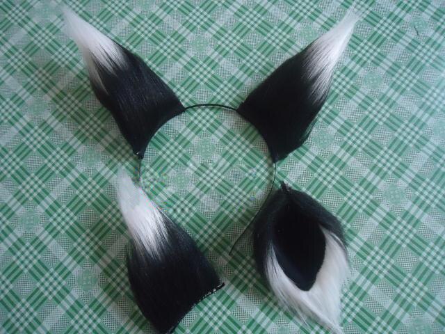 Handmade Plush Fox Tail Cat Ears Fox Ears Hairpin