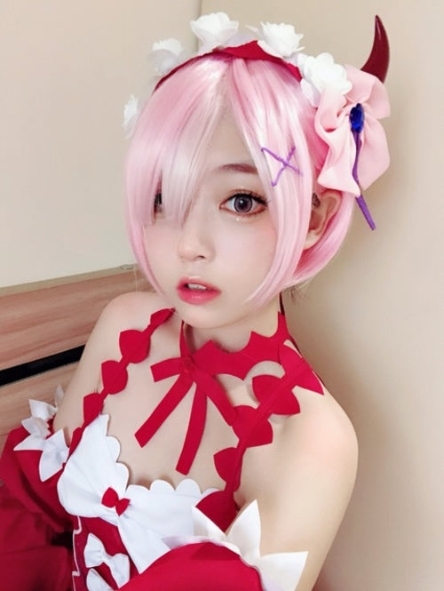 High Quality Graduated Color REM Cosplay Wig RA