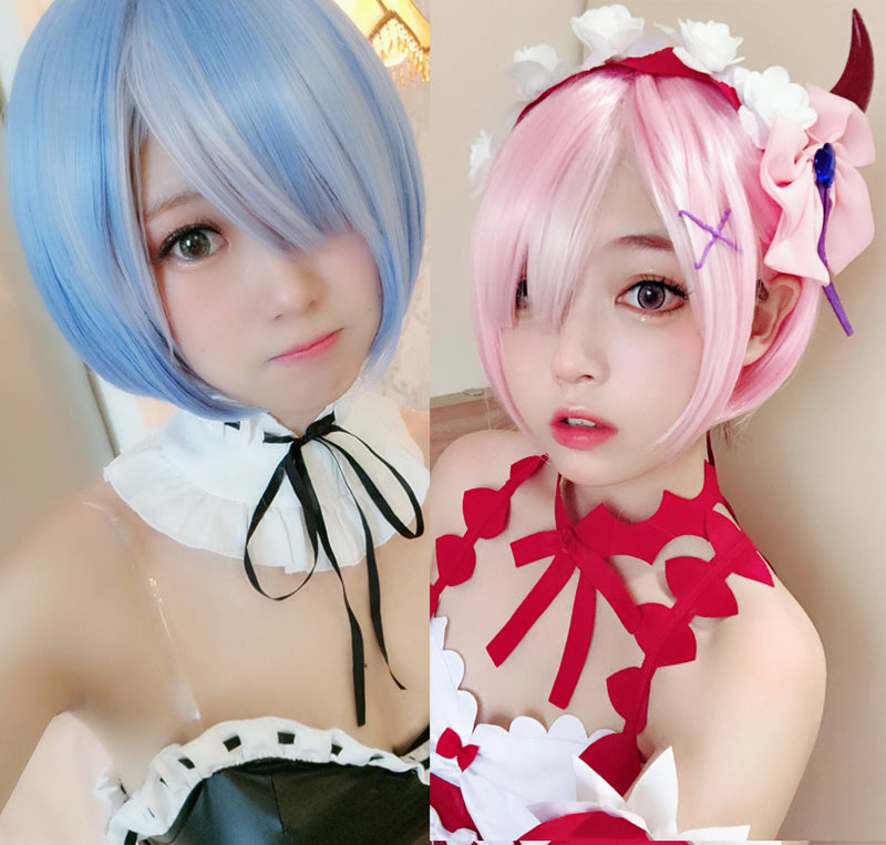 High Quality Graduated Color REM Cosplay Wig RA