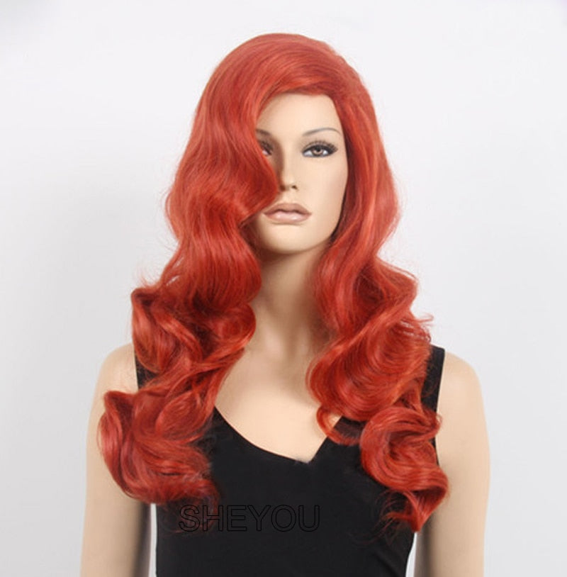 High Quality Jessica Rabbit Cosplay Wig Copper Red
