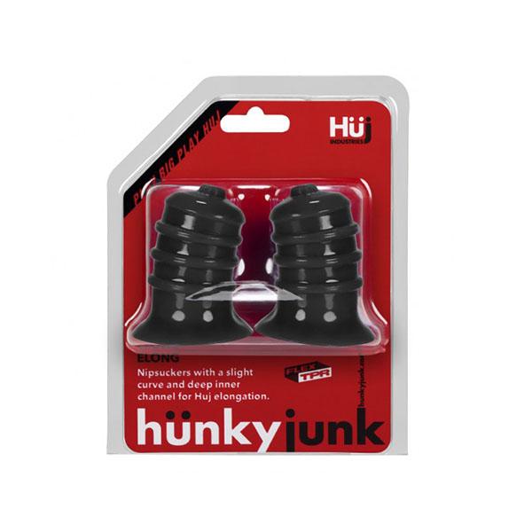 Hunkyjunk Elong Wide Base Nipsucker Black