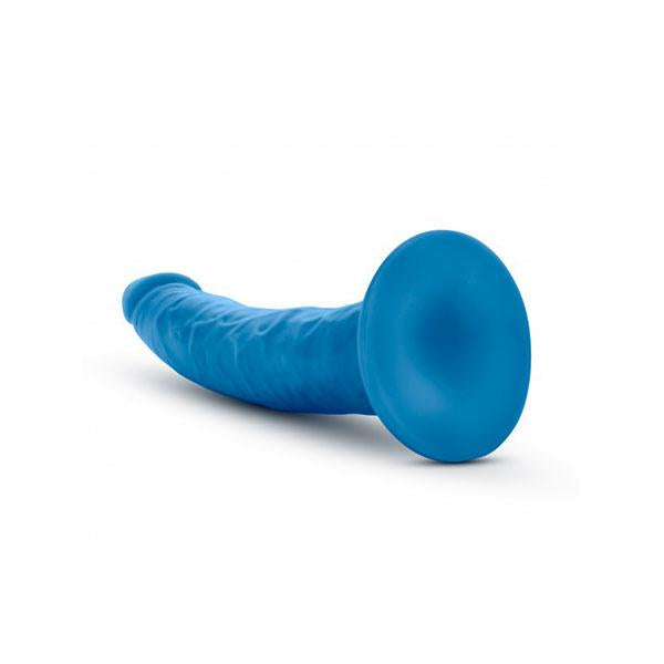 Neo Elite Silicone Dual Density Cock Neon Blue