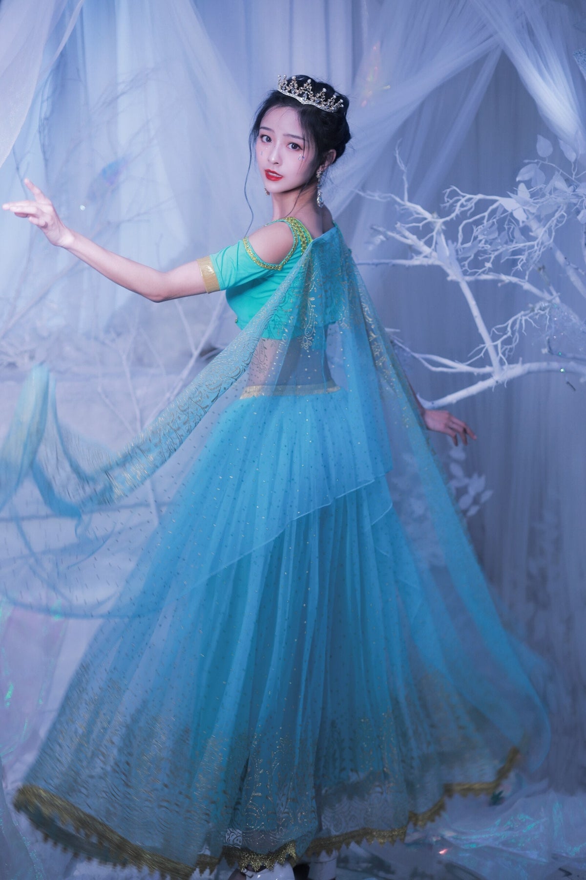 Belly Dance Outfit Indian Dance Jasmine Fancy Costume Party Cosplay