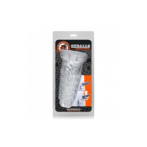 Screwd Super Squish Corkscrew Jackoff Toy Clear 7 In