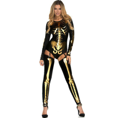 Halloween Cosplay Costume Skull Zombie Unifor