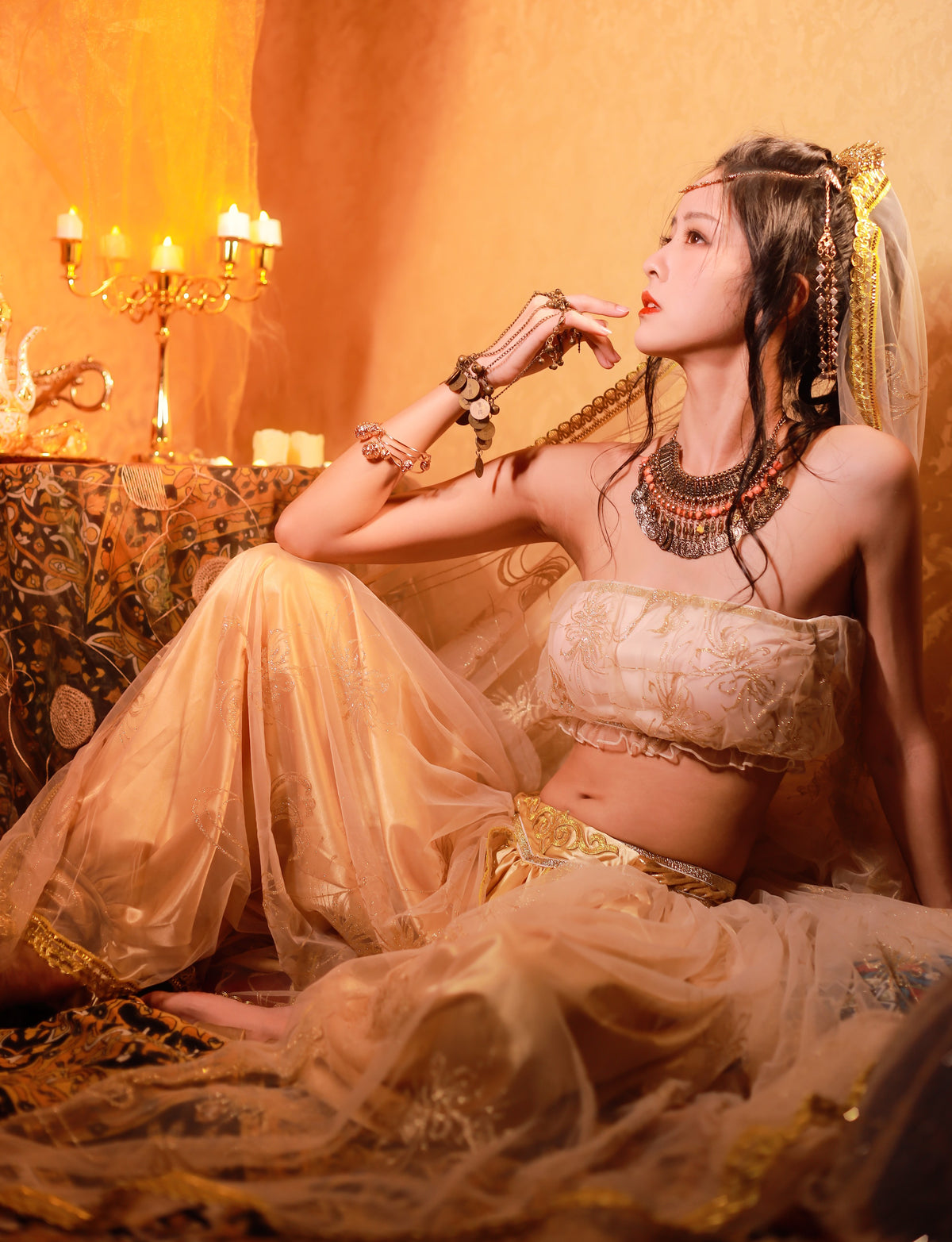 Golden Goddess Costume Egyptian Princess Costume Cleopatra Costume