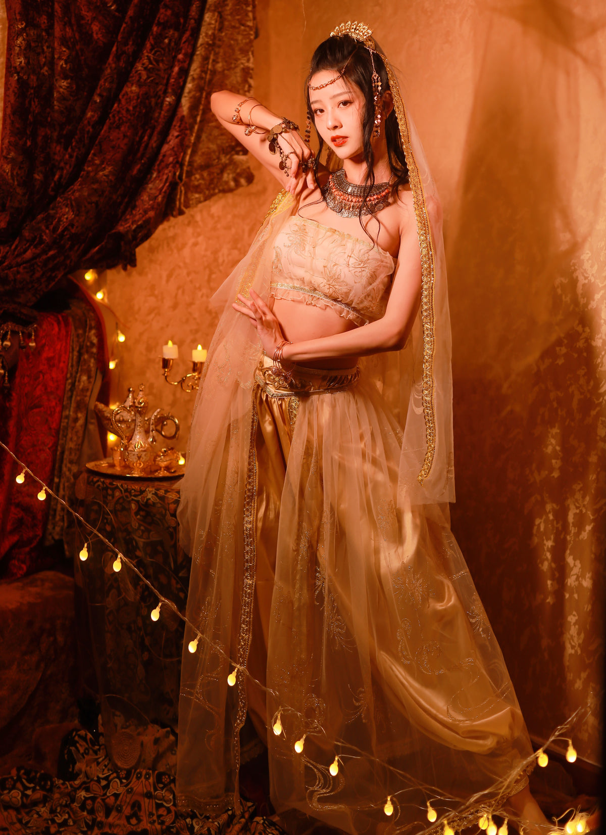 Golden Goddess Costume Egyptian Princess Costume Cleopatra Costume