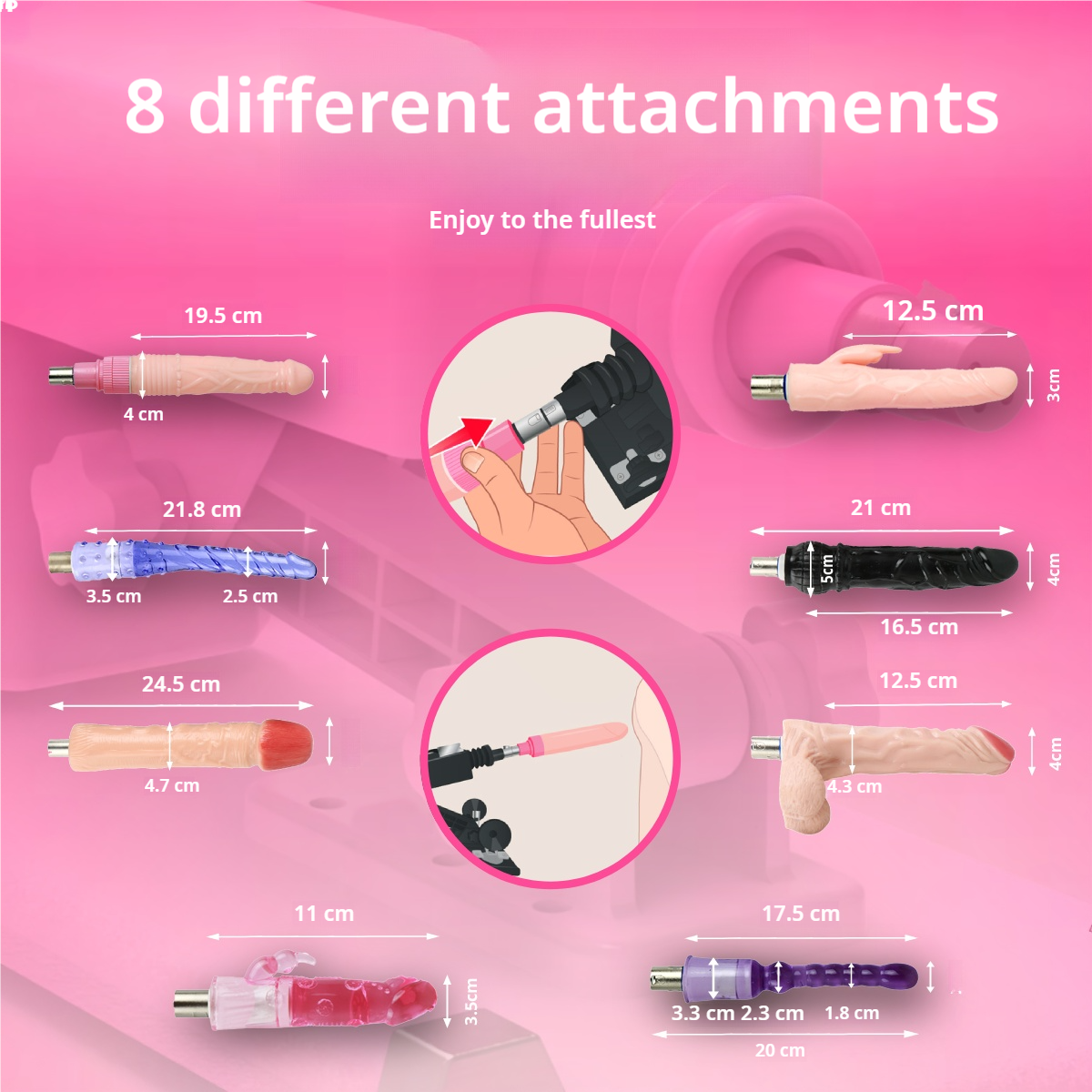 Reid Love Machine with 8 varied attachments