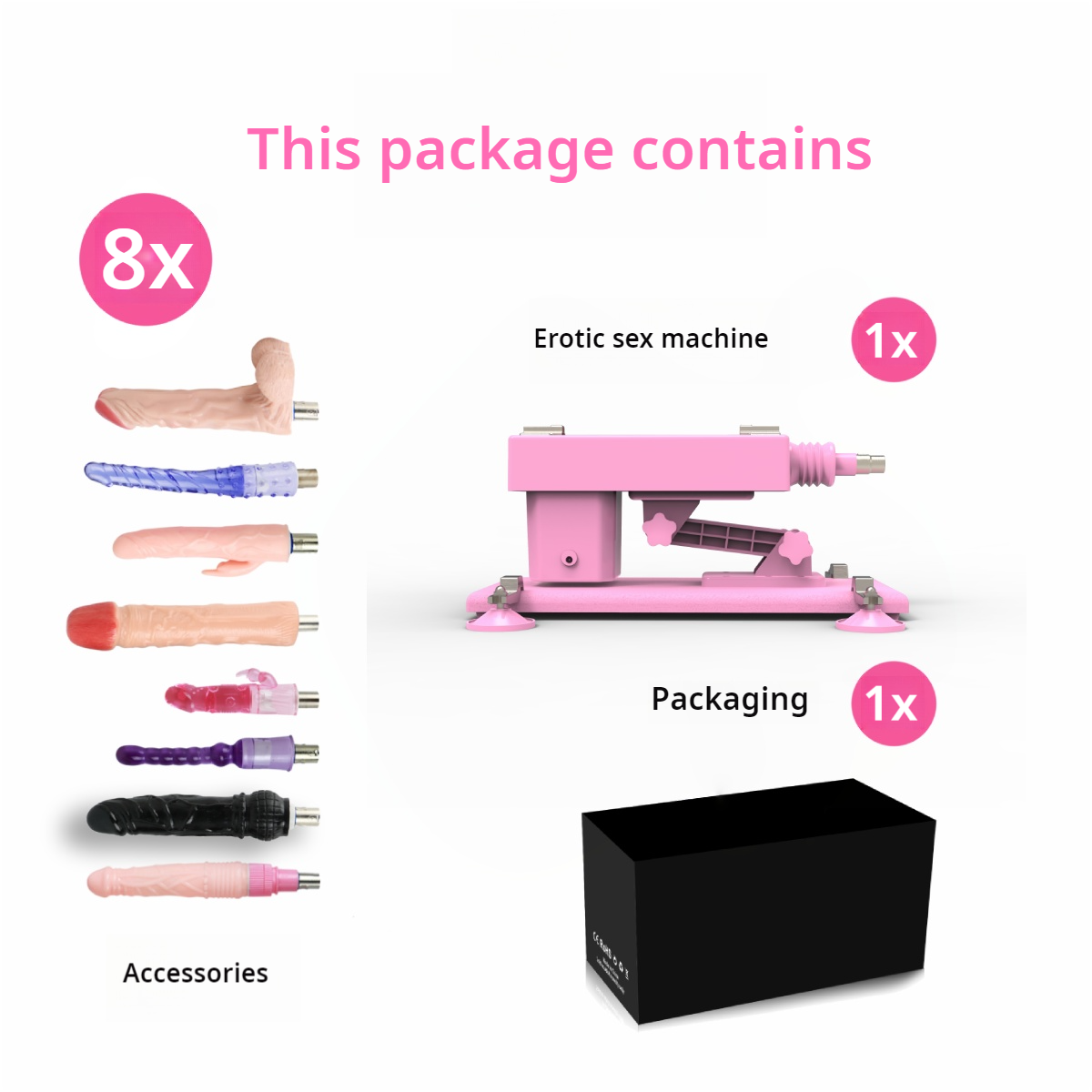 Reid Love Machine with 8 varied attachments